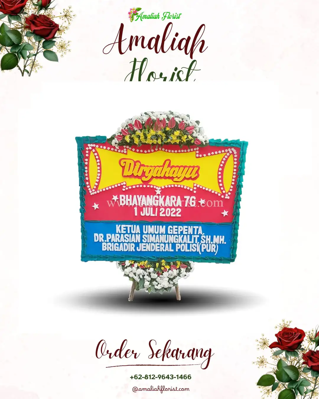 Papan Bunga HUT Ulang Tahun Ngemplak Simongan